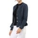 thumbnail image 4 of INSPIRE CHIC Chaquetas de Mezclilla para Mujer con Botones, Dobladillo Peplum, Mangas Largas, Chaquetas de Jean Cortas Azul M, 4 of 7