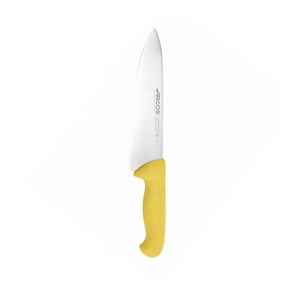 Arcos - Cuchillo Medio Golpe Amarillo 20Cm Acero Inoxidable