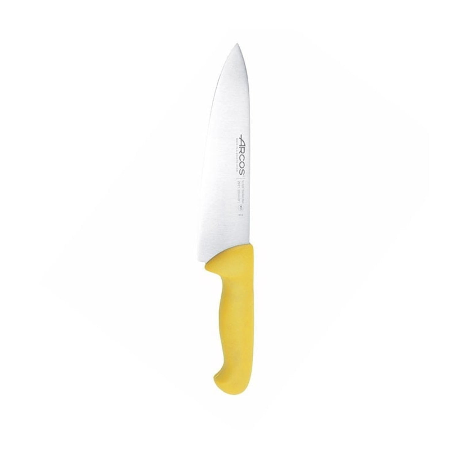 Cuchillo Medio Golpe Amarillo 20cm Acero Inoxidable Arcos
