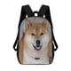 thumbnail image 1 of Shiba Inu-theme Backpack, Campus style schoolbag Bookbag with Adjustable Shoulder Straps And Large Zip Compartment, Unisex Travel Bags., 1 of 6
