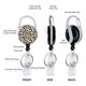 thumbnail image 4 of Porta credenciales Rcmyll Pack de 2 con estampado de leopardo y carrete retráctil, 4 of 7