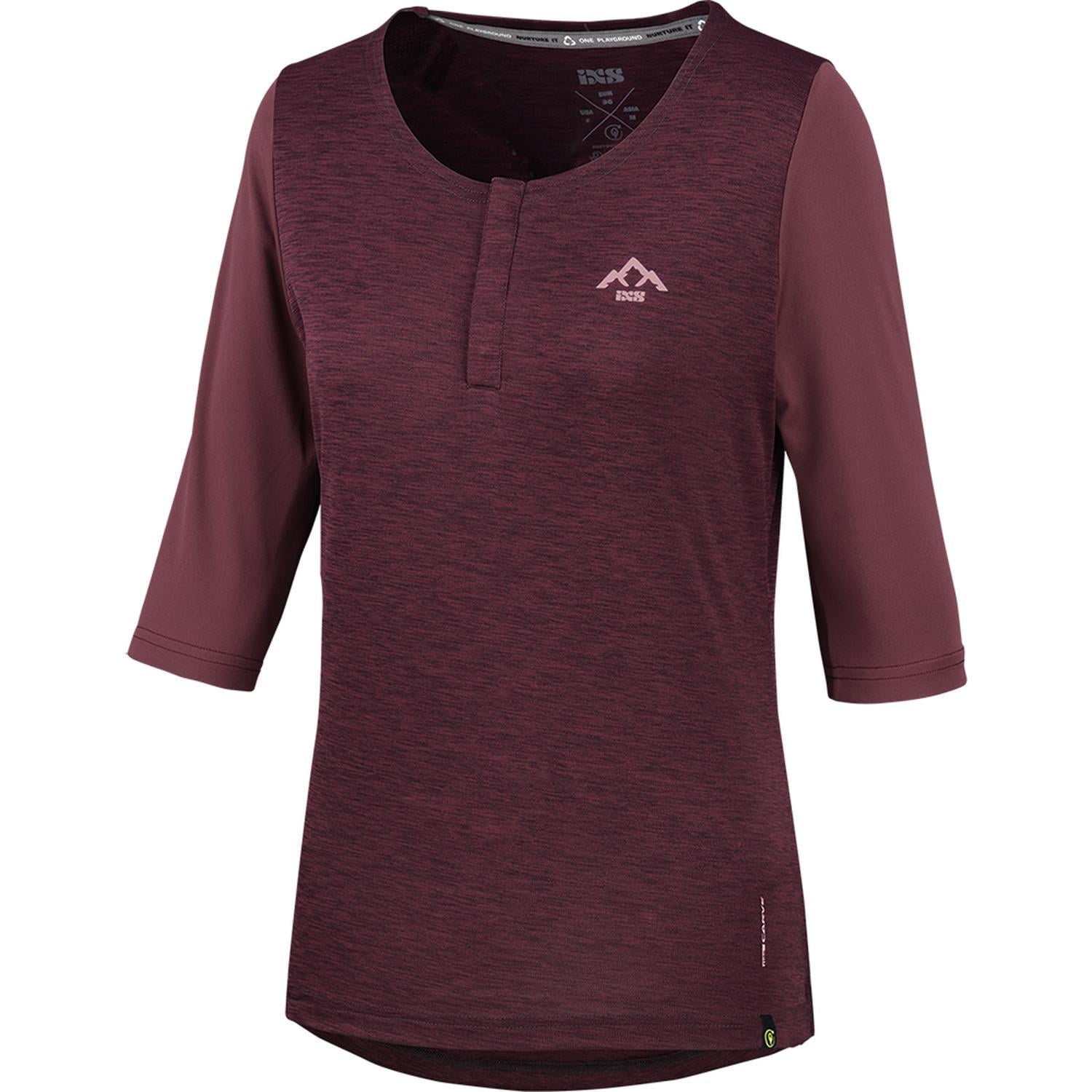 Polera Ixs Mujer Carve X Henley Raisin M