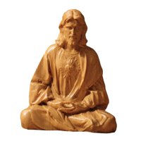 Bothyi - Estatua Del Sagrado Corazón De Jesús Figura Católica Para Armario De Chimenea De Escritorio 10 Cm