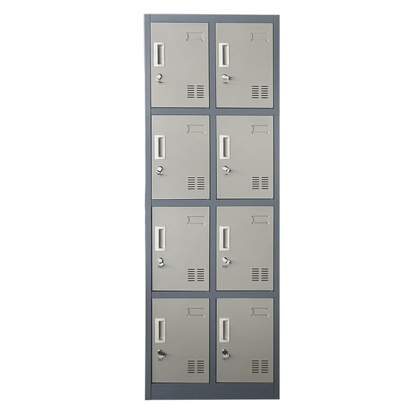 Locker Casillero Metalico 2 Cuerpos 8 Puertas