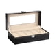 thumbnail image 5 of Organizador de relojes para hombre, caja con 5 ranuras, bandeja, estuche de exposición negro, escaparate de almacenamiento para colgantes, pendientes, 5 of 5