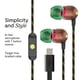 thumbnail image 2 of Audífonos Marley Smile Jamaica USB-C con cable de 9,2 mm y micrófono, 2 of 7