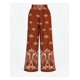 thumbnail image 3 of Pantalón Palazzo Mujer Modelo Florencia Estampado Floral Marrón, 3 of 4