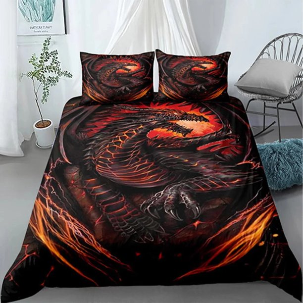 Scientisfictional Dragon Bohemia Bedding Set Duvet Cover Bed Set Quilt Cover Pillowcase Comforter