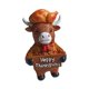 thumbnail image 4 of Figura Decorativa De Vaca, Estatua De Resina Para Mesa, Chimenea, Día De Acción De Gracias U Oficina. Medidas: 5 X 6,5 X 10 Cm., 4 of 5