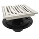 thumbnail image 1 of Desagüe de piso para ducha WEBANG de 6" cuadrado de acero inoxidable SUS304, 1 of 6