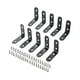 thumbnail image 2 of Juego De 10 Soportes En Forma De L Para Esquinas De 90 Grados Para Marcos De Armarios De Madera, 5 Cm, 2 of 3