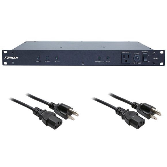 Secuenciador de energía Furman Merit M-8S, 9 tomas, 15 A