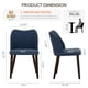 thumbnail image 3 of Sillas de comedor COLAMY, 6 unidades, modernas, de piel sintética, color azul, 3 of 5