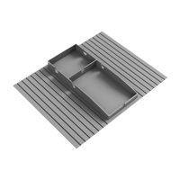 Bothyi - Sofá Portavasos Bandeja Sofá Multifuncional Para Bebidas Taza Espacial Hogar Gris