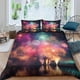 thumbnail image 1 of Juego de ropa de cama de 3 piezas con funda nórdica estampada de fuegos artificiales, funda nórdica colorida de microfibra suave con fundas de almohada y cierre de cremallera., 1 of 3