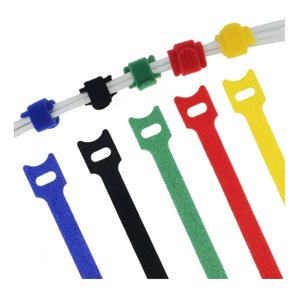 Gen - 20X Pack Amarra Cable Organizador Reutilizable Velcro Cintas Multicolor