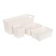 thumbnail image 1 of Set 4 Canastillas Organizadoras Beige Plástico Reyplast Resina, 1 of 5