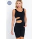 thumbnail image 5 of Mono CCwholesalesclothings Suave Cut-out Sin Costuras Negro, 5 of 5