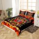 thumbnail image 2 of Christm-as Trees D-u-t Co-ve-r Queen Size Sa-nta Claus- and Snowman Comfort-er Cover with 2 Pillow-case for Te-ens Adults Kids S-tarry Sky Be-dding Set Snow Sc-ene Brea-thable 3 Pieces D-ecorative, 2 of 5
