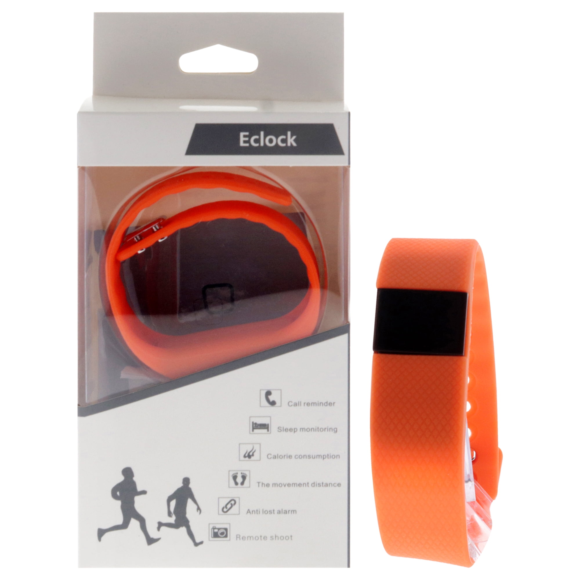Pulsera De Silicona Deportiva Para La Salud Ek-h2 - Naranja De Eclock Para Unisex - 1 Pulsera