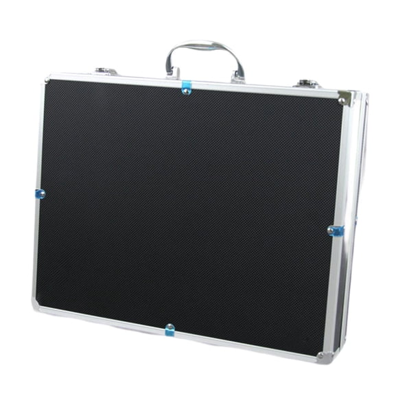 Mic Caja Dura De Cuatro Canales Almacenamiento De Micrófono Para Actividades Al Aire Libre KTV Party Black