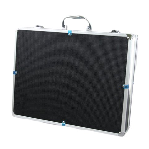 Bothyi - Mic Caja Dura De Cuatro Canales Almacenamiento De Micrófono Para Actividades Al Aire Libre Ktv Party Black