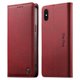 thumbnail image 1 of Funda Billetera de Cuero para [iPhone X/XS], Bloqueo RFID, Tarjetas y Soporte Rojo, 1 of 5