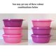 thumbnail image 2 of Set de 3 contenedores de alimentos Tupperware 600 ml rosa y morado, 2 of 8