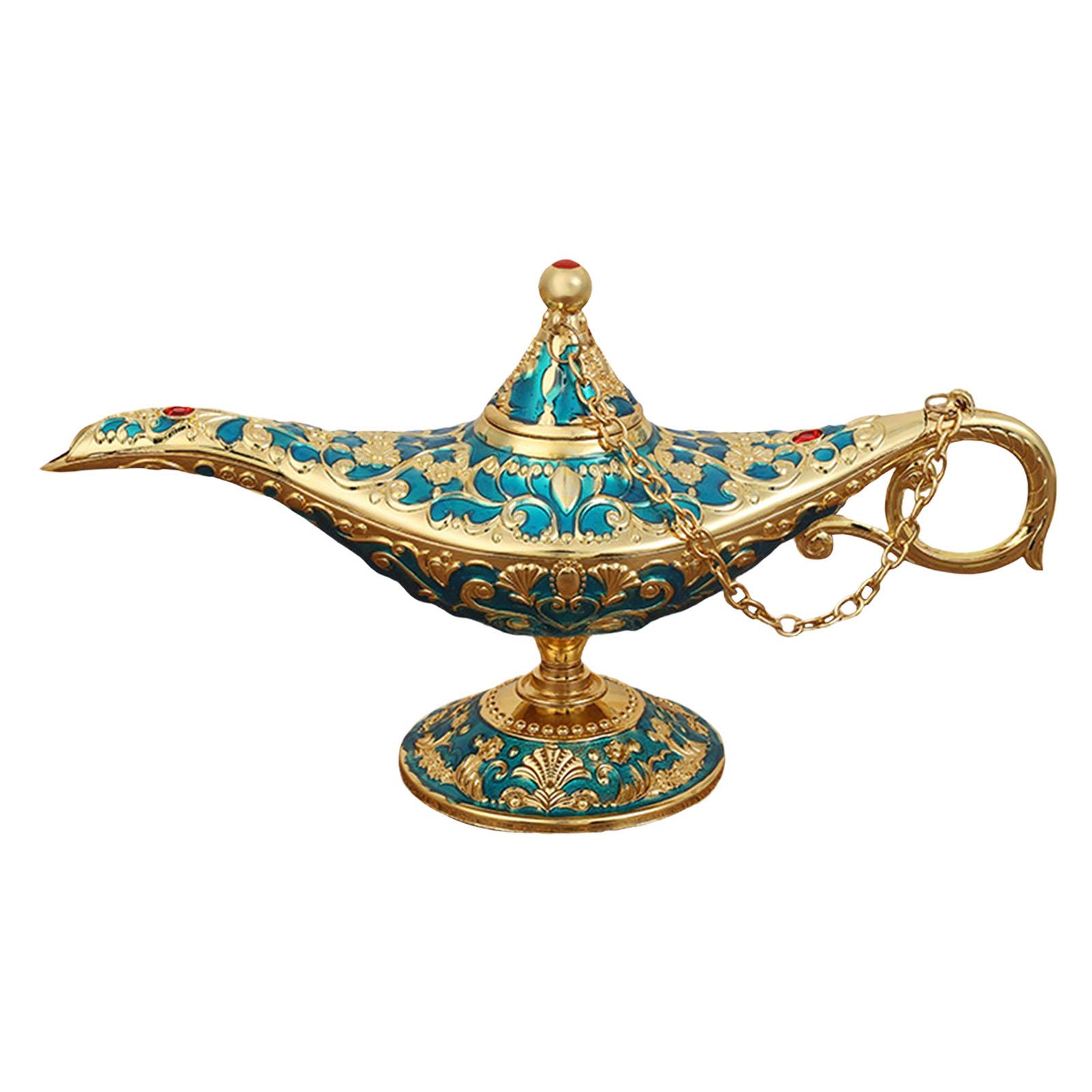 Ioensy - Hermosa Lámpara De Genio De Aladino, Tetera De Cuento De Hadas Para Regalo De Fiesta De Halloween, Azul