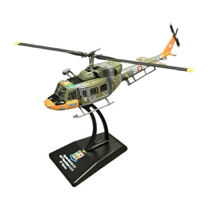 Bothyi - Helicóptero De Fundición A Presión A Escala 1/100 Con Base Para Mueble De Tv De Sala De Estar.