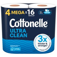 Papel Higiénico Cottonelle Ultra Clean, 1 Capa, 4 Mega Rollos
