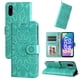 thumbnail image 1 of Funda tipo cartera FOXDOCK para Samsung Galaxy F06 5G , diseño girasol en relieve, cuero PU, cierre magnético, soporte y tarjetero, 1 of 5