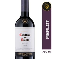 Vino Tinto Merlot Reserva Botella 750 Cc Casillero Del Diablo
