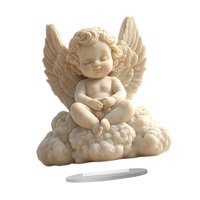 Magideal - Ángel Rezando, Adorno De Querubín Conmemorativo De Ángel Bebé, Acrílico Plano 2D, Para Decoración Del Hogar, Para Jardín, Entrada, Césped, Porche