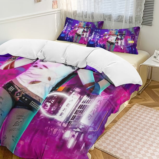 Harley Quinn 3-Piece Bedding Set Soft Warm And Comfortable Bed Set