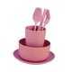 thumbnail image 3 of Juego De Vajilla De Paja De Trigo De 6 Piezas, Platos Y Cuencos Para Dormitorio Universitario, RV, Color Rosa, 3 of 5