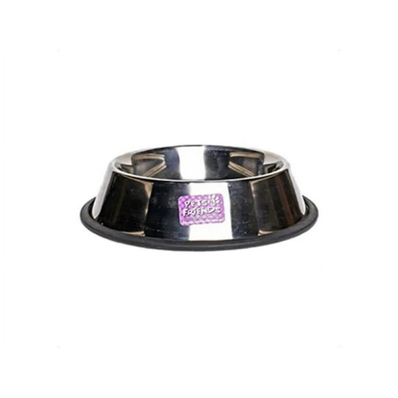 Plato Acero Inoxidable P/ Perro O Gato 300ml Antideslizante