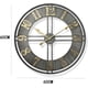 thumbnail image 3 of Reloj de Pared Grande Metálico Gris Estilo Industrial 60 cm, 3 of 6