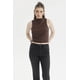 thumbnail image 1 of Polera Mujer Cuello Alto Café Oscuro, 1 of 4