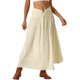 thumbnail image 1 of Falda Maxi Boho de Verano para Mujer INSPIRE CHIC con Cintura Fruncida Boho Falda S Albaricoque, 1 of 6