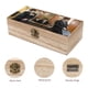 thumbnail image 3 of Los Trillizos Sturniolo Caja Organizadora de Madera Rústica - Caja Decorativa Multifuncional para Escritorio, Hogar, Oficina, Joyas y Manualidades, 3 of 6