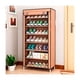 thumbnail image 2 of Organizador De Zapatos 7 Pisos Zapatero Closet De Tela 21Pares Cafe, 2 of 3