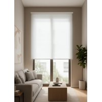 Clems - Cortina Roller Sunscreen 5% Filtro Solar 105X240 Blanco 105X240