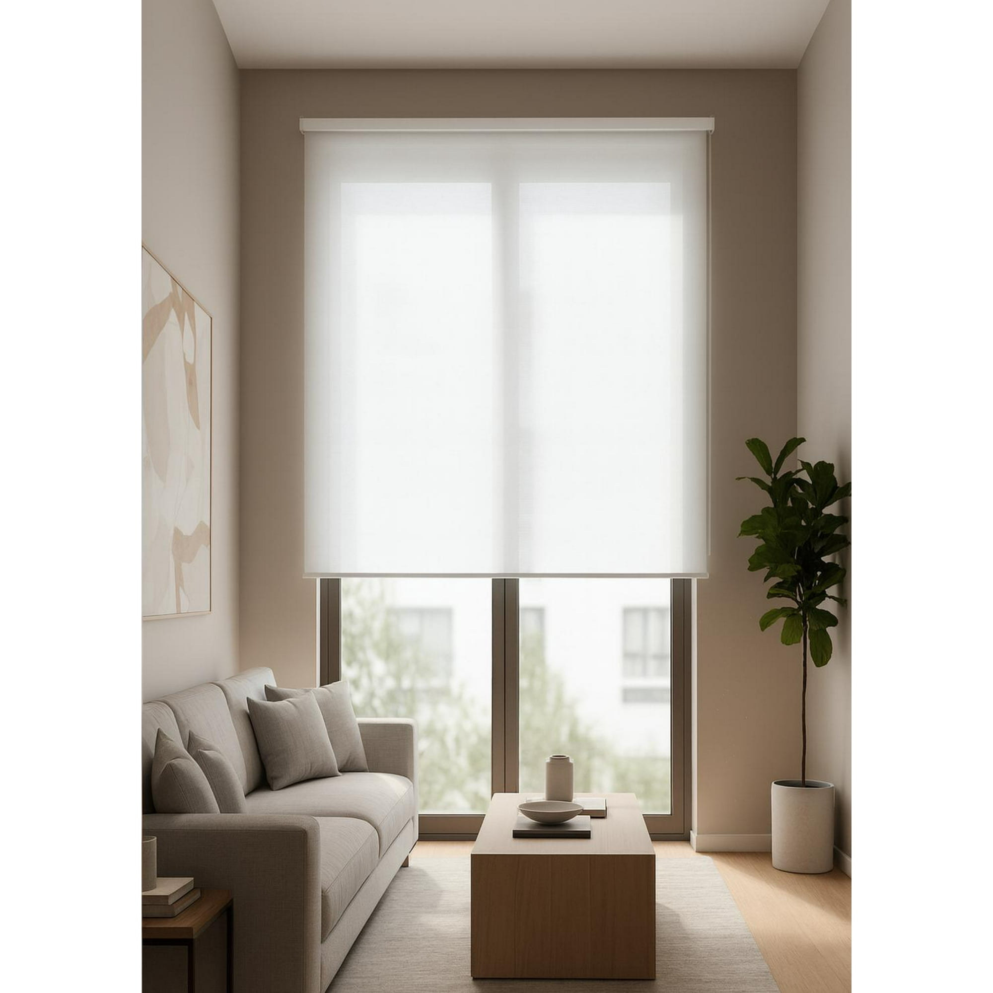 Clems - Cortina Roller Sunscreen 5% Filtro Solar 060x160 Blanco 060x160