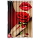 thumbnail image 1 of Cortina de ducha con diseño de labios rojos y rosas, con ganchos, tamaño 48 x 72 pulgadas, 1 of 3
