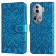 thumbnail image 1 of Funda tipo cartera FOXDOCK para OPPO Reno 11 Pro 5G , diseño girasol en relieve, cuero PU, cierre magnético, soporte y tarjetero, 1 of 5
