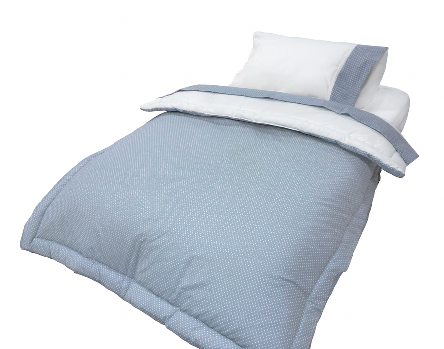 Kinderflex - Set Cuna Colecho 100% Algodón Grey