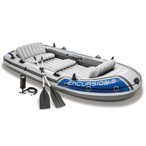 Intex - Bote Inflable Excursion 5 Set Capacidad 600 Kg