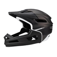 Magideal - Casco De Bicicleta De Cara Completa, Casco De Bicicletas Ajustables Con Almohadilla De Barbilla Desmontable Para Scooter De Motociclista Deportivo Al Negro