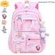 thumbnail image 1 of Waterproof Rainbow Schoolbag Student Girls Children's Princess Refrigerator Door Backpack Spine Protector Shoulder Bags Cute, 1 of 3